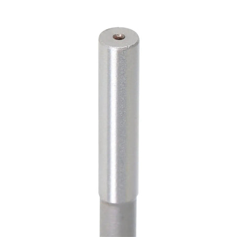 Top view of reamer from 10pc HSS Chucking Reamer Set With Straight Flute And Straight Shank For Lathe Machines Includes 1 8th To 15 32nd Inch