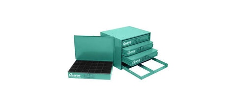 Heavy Gauge Steel Parts Cabinet Featuring Four Quick Slide Drawers And Ninety Six Roomy Compartments Built To Keep Your Small Hardware Workshop Tools And Weekend Warrior Gear Tidy Up.