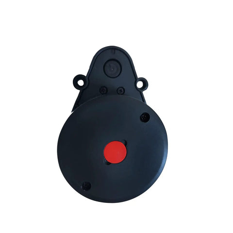 Front view of LD20 LiDAR Kit With 8 Meters Range And 360 Degree Scan, USB-TTL Adapter Included, circular black sensor with red button.