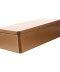 Top Shelf Airtight Tinplate Tea Storage Box Hella Spacious Kitchen Container For Loose Leaf Coffee Beans And Snacks Easy Pop Lid Keeps Your Stash Crisp Multi Purpose Countertop Canister in elegant bronze finish
