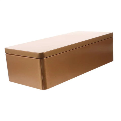 Top Shelf Airtight Tinplate Tea Storage Box Hella Spacious Kitchen Container For Loose Leaf Coffee Beans And Snacks Easy Pop Lid Keeps Your Stash Crisp Multi Purpose Countertop Canister in elegant bronze finish