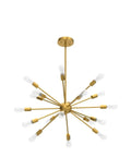 Sputnik Chandeliers 18 Light Large Modern Mid Century Ceiling Fixture With Adjustable Arms Anti Rust Gold Luxury