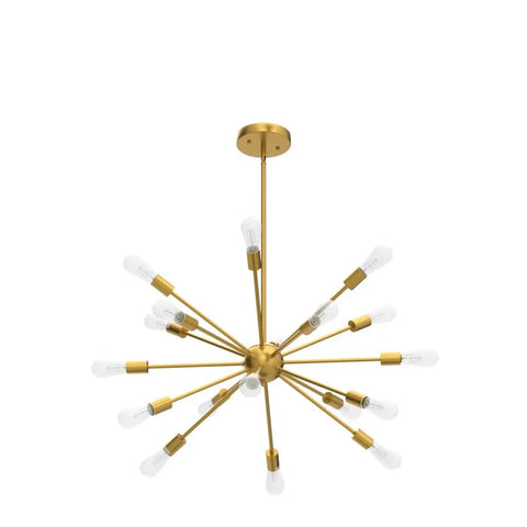 Sputnik Chandeliers 18 Light Large Modern Mid Century Ceiling Fixture With Adjustable Arms Anti Rust Gold Luxury