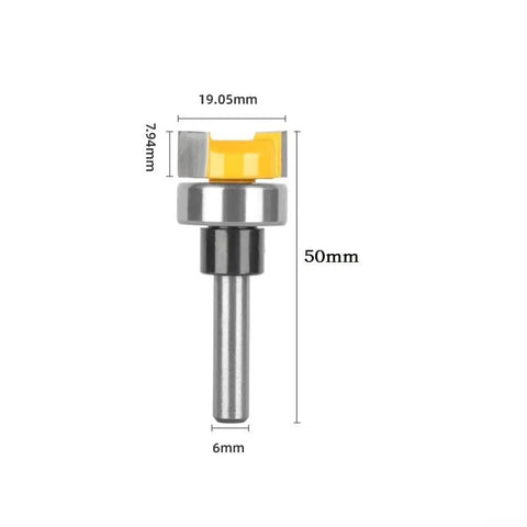 Round Nose Router Bit With 6mm Shank And Carbide Cutter For Bowl Trays Solid Wood Mdf Acrylic Foam, 50mm long.