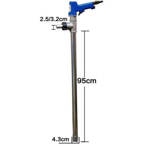 JBGYNU Pneumatic Drum Pump For Oil Transfer Stainless Steel Chemical Handling Large Flow 50-80L Per Minute Diesel Gasoline Corrosive liquids Quick And Easy Operation Reliable Performance