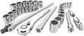 Half Inch Drive Breaker Bar And 33 Piece Mechanics Tool Set With 72 Tooth Ratchet 6 Point Sockets Chrome Finish Minimal Arc Swing
