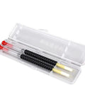 Beekeeping Grafting Needles Kit 4 Pcs Durable Queen Bee Larvae Transfer Tools in a transparent plastic case