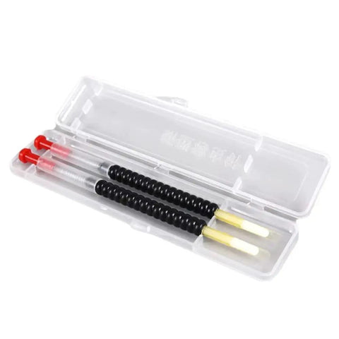 Beekeeping Grafting Needles Kit 4 Pcs Durable Queen Bee Larvae Transfer Tools in a transparent plastic case