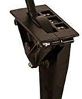 B Series Single Lever Hoist Shifter Control With Center Detent For One Quarter Twenty Eight Threaded Cable in zinc alloy.