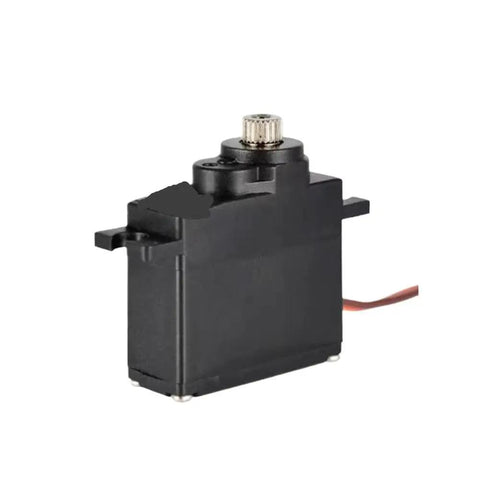 Hella Smooth Digital RC Servo Locked In Tight With Beefy Metal Gears and a fast response coreless motor, 17g size.