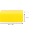 Pendulum Ball Acceleration Measurement Physics Experiment Kit, yellow storage box with dimensions shown