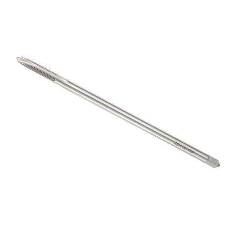 Spiral Point M6 X 1 Thread Tap 150mm Long High Speed Steel Tapping Tool For Metalworking, long tap bit on white background