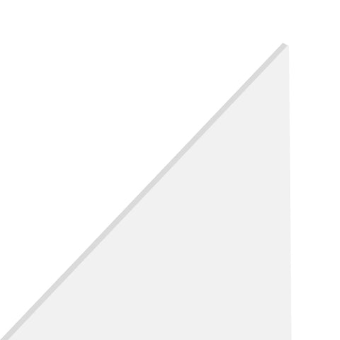 Corner view of a Six Pack Ten By Ten Inch White UHMW HDPE Sheets One Quarter Inch Thick Polyethylene Board for office, home use