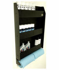 Trailer Cabinet Storage Organizer For Trailers And RVs Truck Ready Plastic Black 23 By 37 By 4 1/2 Inch Durable