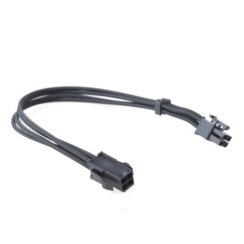 Hella Tough 4 Pin Extension Cable Male To Female 30Cm Nylon Braided Wire Solid 18Awg Gauge for gaming builds view of connectors and cable design.