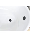 Brass Bathtub Drain Kit With Lift And Turn Mechanism, Single Hole Overflow Faceplate, Matte Black Finish, visible in bathtub