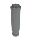 Premium Coffee Machine Water Tank Filter Nixes Hard Water Scale, gray cylindrical filter for drip brewers and espresso makers.