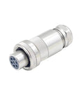 Bulletproof 7 Pin Proportional Valve Aviation Plug Meets Din En 175201 804 Specs Dead Reliable Connector for Hydraulic and Pneumatic Systems, straight design.