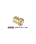 Premium Ball Plunger Catch Latches For Cabinet Doors And Deep Drawers Smooth Quiet Close 10 Pcs solid brass ball catch latch