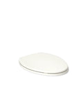 Brevia Elongated Toilet Seat With Quick Release Hinges and Quick Attach Hardware For Easy Clean Biscuit Color No Fuss Grip Tight Bumpers