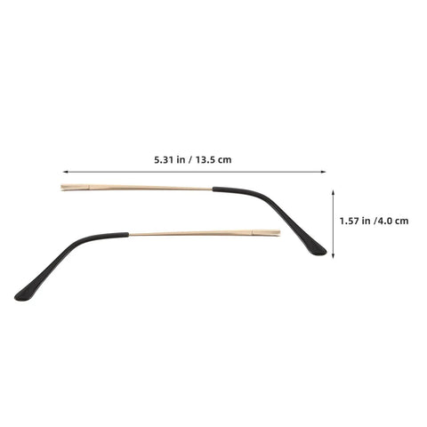 4 Pack Double Tooth Metal Glasses Arms Replacement Flexible Eyewear Temple Legs For Sunglasses Repair Quick D I Y Fix For Eyeglass Frames