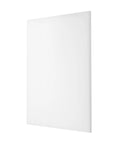 Side view of a white UHMW Sheet Ultra High Molecular Weight Polyethylene Board One Eighth Inch Thick HDPE Plastic Sheet for marine use.