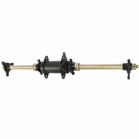 28 Inch Rear Axle Assembly Kit With 3 Stud Carrier Wheel Hub for ATV Quad Buggy GY6 Go Kart 710mm Direct Replacement 110cc 125cc 150cc Engines