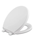 Reveal Round Toilet Seat With Quiet Close Seat, Grip Tight Bumpers Stop Slippage, Quick Release Hinges For Easy Cleaning