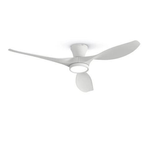 52 Inch Ceiling Fan With Lights Remote Control Modern Low Profile Design Quiet Reversible DC Motor For Bedroom Living Room And Patio