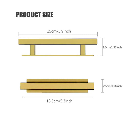 Self Adhesive Pull Handles 10 Pack Gold ABS Plastic Wardrobe Cabinet Drawer Pulls For Furniture No Drill Easy Install On Glass Tile Wood And Other Smooth Surfaces. product size 15cm by 3.5cm gold ABS handle