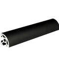 Black Anodized 2020R T Aluminum Profile EU Standard 550 Millimeters For Linear Motion Guide Systems Ideal For CNC Machines And DIY Projects 6063 T5 Extruded Aluminum Heavy Duty Precision Engineered Cut To Length Pro Grade Build, angled view