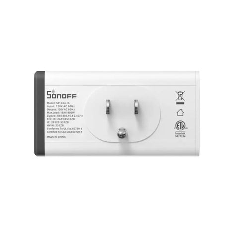 Back view of Smart Plug 2 Pack With Quick Setup And Voice Control Works With Alexa And Google Assistant Remote App Control For Home Automation S31 Lite Style Energy Saving Schedules Timers And Compact Reliable Outlet For Everyday Tech Enthusiasts