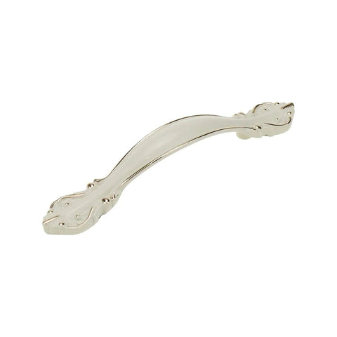 Zinc Alloy Cabinet Handles And Drawer Knobs Set 2.5 Inch Hole Centers White Finish 10 Pack With Screws shown individually