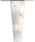 Two Pack 8 Inch Black T Strap Door Hinges For Wardrobes And Gates Beefy Heavy Duty Japanned Iron With Rust Resistant Finish