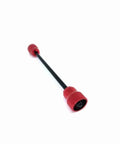 Red Universal One Tenth Scale RC On Road Drifting Car Tire Collector Holder tool on white background, pro grade accessory