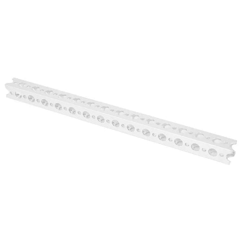 Awesome 2PC 16mm X 240MM Aluminum Square Beams with 15 Spaced Holes Perfect For Building Durable Tetrex Robots and Custom Robotics Projects That Really Pop And Last, white aluminum beam