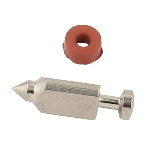 Close-up of Needle And Seat Kit For Carburetor 398188 And 281144 281178 T398188 Rebuild Kit 3.5 To 6 HP Fits Briggs Stratton Engines Includes Float Valve 2 Piece Set Premium Replacement Parts