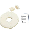Rotating Arm Plate With Head Bracket Repair Kit For 12 Foot Giant Skeleton Replacement, showing components and tools.