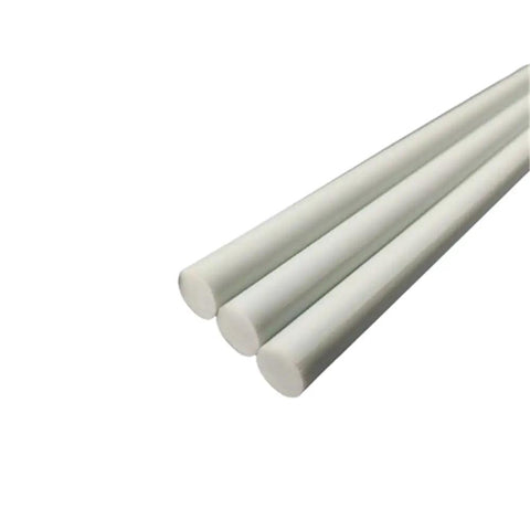 Three white fiberglass rods from 10Pcs 500mm Fiberglass Rodding Round Bar 2-10mm Diameter Solid Glass Fiber Rod For Kite Making And DIY Projects