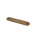 Heavy Duty Antique Brass Cabinet Backplates 10 Pack 3 Inch Center To Center Spacing For Drawers And Doors single backplate view on white background.
