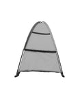 Collapsible Camping Storage Organizer With Nine Shelves, Heavy Duty Oxford Cloth Gear Rack for RV Travel, Portable Gray view