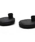 Heavy Duty Black Boat End Cap Kit For Mercury And Quicksilver Watercraft With Snap-In Fit Premium Replacement Part 11008M0065672 For Slick Stylish Upgrades, pair
