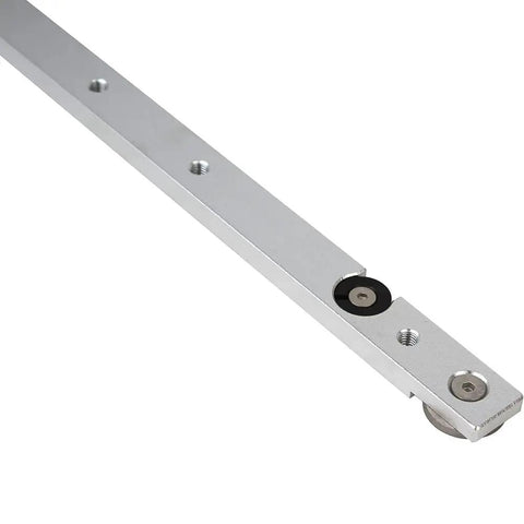 Close-up of Beefy Aluminum Miter Bar Rail Runner Slider For Table Saw And Router Tables 450mm 17.7in T Slot Track Bar