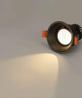iumLeap Recessed Lighting Housing Trim Kits Balcony Downlight with warm white light for ceiling installation.