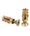 Heavy-Duty 6x14mm Wall Expansion Plug And Self-Tapping Screw Anchoring Kit For Solid Stone Drywall And Concrete, Galvanized Iron Set Close-Up