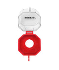 Emergency Stop Push Button Switch With Transparent Protection Cover Red Stop Box Key Lock For Electrical Equipment Safety And Lockout Heavy Duty Industrial Grade Button Guard