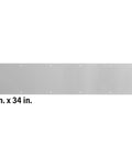 Beefy Door Kickplate 6 In By 34 In Satin Nickel Aluminum 0.32 Inch Thick With Included Fasteners For 36 Inch Wide Doors Easy Install