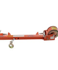 Supco Attic Utility Lift Hand Winch For Ceiling Fans And Heavy Objects, 24 inch steel frame manual winch for lifting loads.