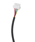 Wire connector for GD01 Electric Bike Dashboard Meter With LCD Screen For 22.2mm Handlebar, showing colored wires and connector end.