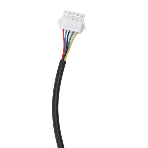 Wire connector for GD01 Electric Bike Dashboard Meter With LCD Screen For 22.2mm Handlebar, showing colored wires and connector end.
